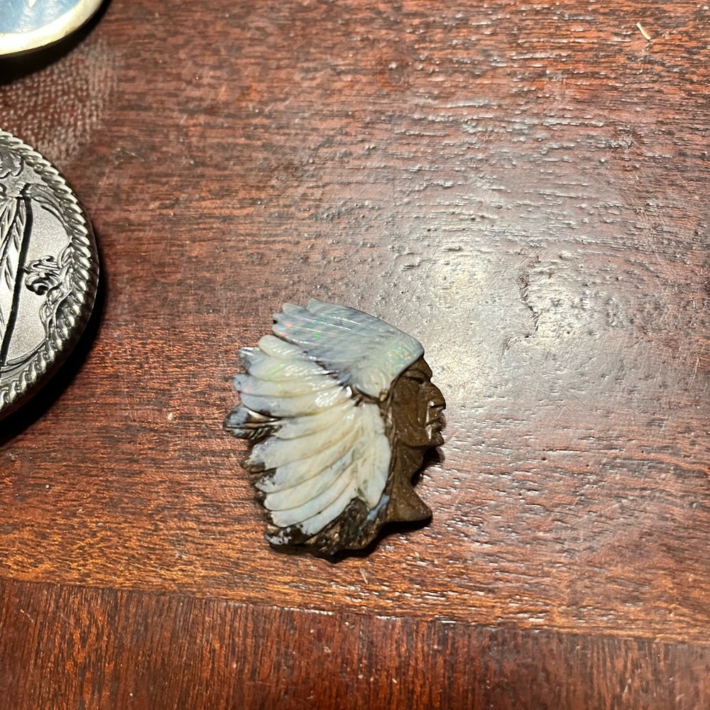 Native American Chief Head Pin